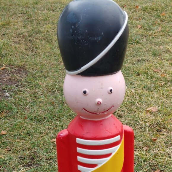 VINTAGE 1985 Blow Mold Toy Soldier Nutcracker Christmas Yard Decor TPI - Picture 2 of 14